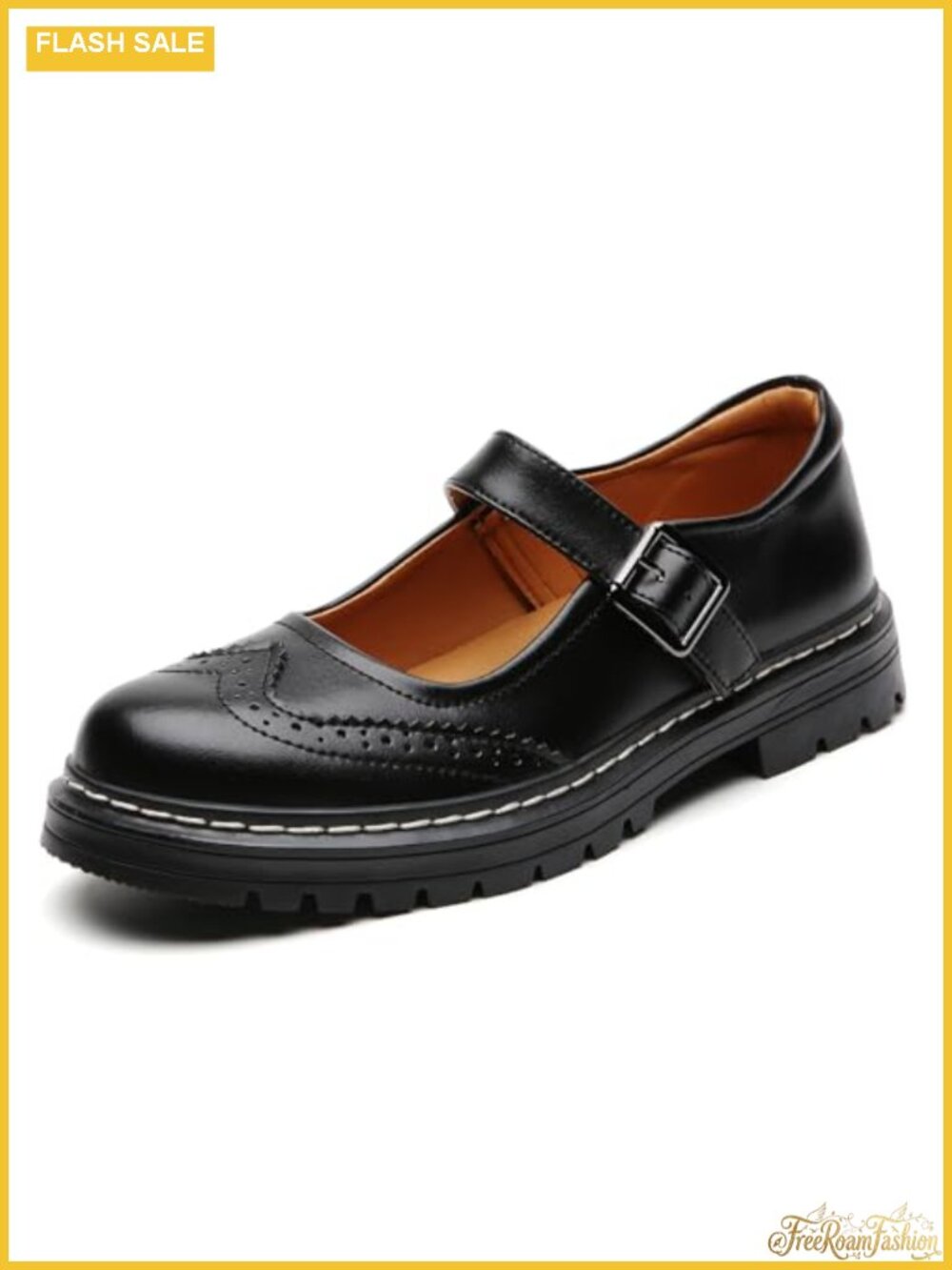 Mary Jane Platform Non-Slip Casual Dress Shoes Adjustable Strap